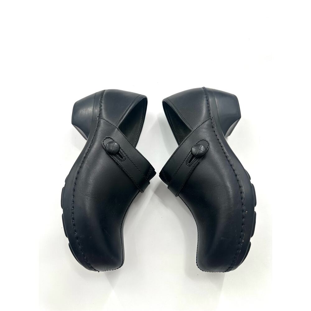 Dansko Solstice Black Leather Slip-on Clogs Size EU 41 - Picture 4 of 10